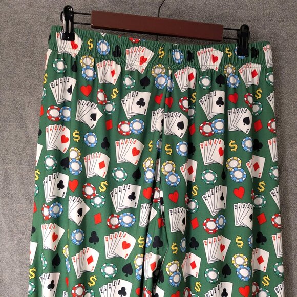 New! Men's Medium Poker Cards and Chips Lounge Pants - Picture 5 of 5